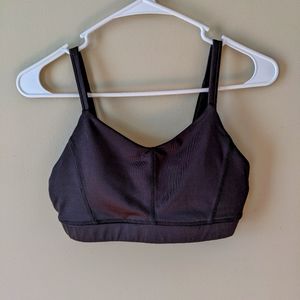 Athletic Works black sports bra lace detail. Small